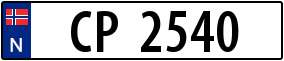 Trailer License Plate